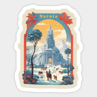 Retro Design Narnia Sticker